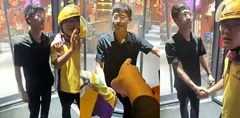 济南网红美食店 辣不二 店长辱骂美团骑士 被围后神级反转当场认怂鞠躬道歉